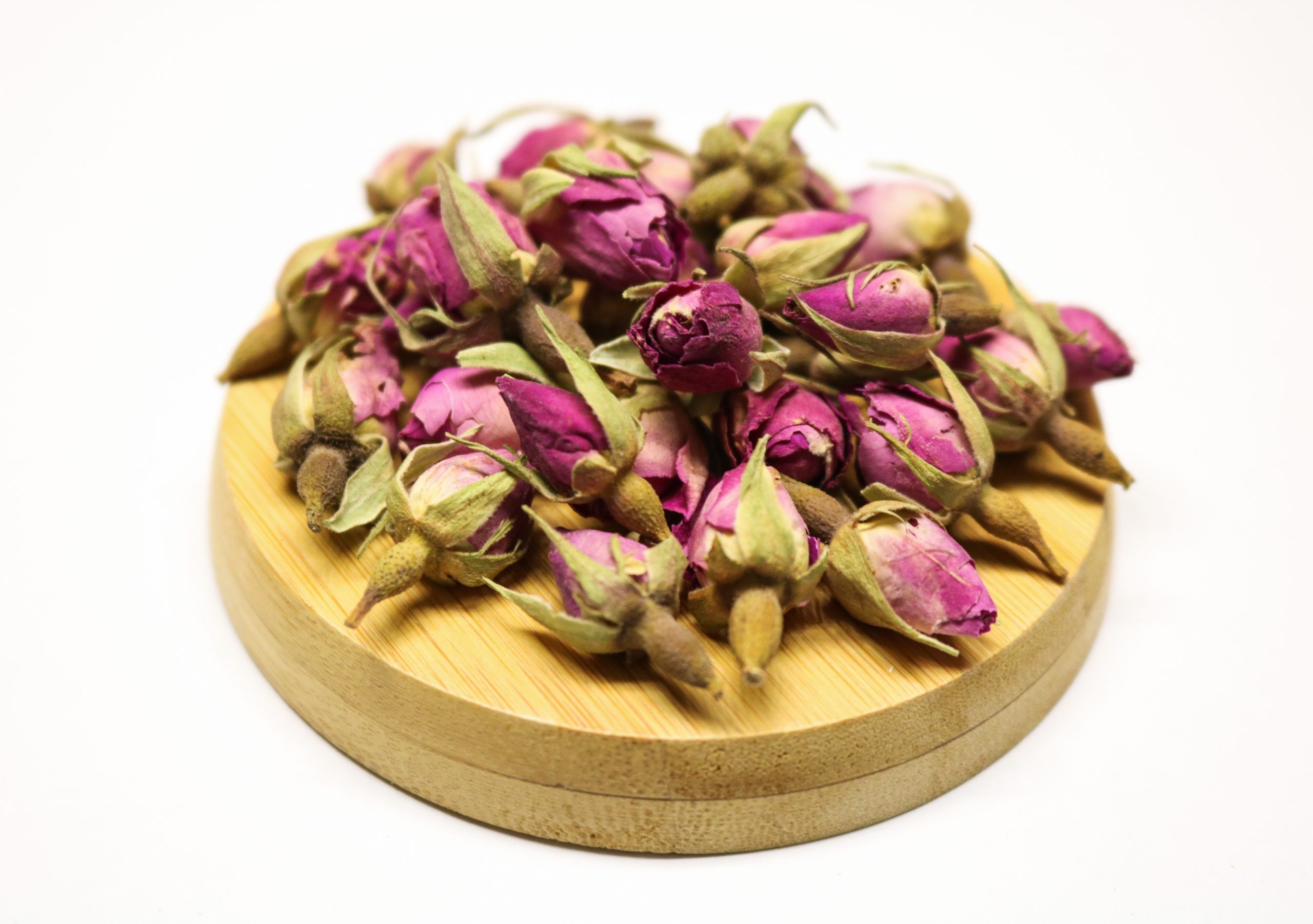 dried amask rose bud (Rosa damascena)